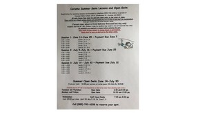 Summer Swim Lessons-Call 989 743-6338